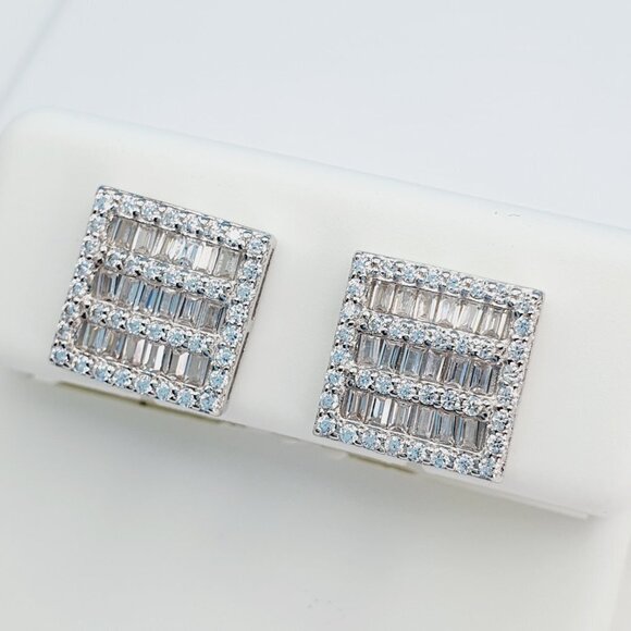 "925 Sterling Silver Cubic Zirconia Earrings, U19254820 - Picture 8 of 11